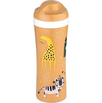 dětská jídelní sada koziol Lahev na vodu Oase ZOO, 425ml, přírodní