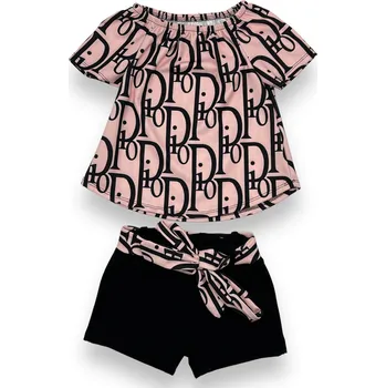 Dívčí šaty New Collection Dívčí růžový komplet Barva: Růžová, Velikost: 122