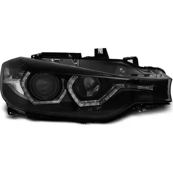 Přední světlomet TUNING-TEC Přední světla BMW F30/F31 11-15 černá ANGEL EYES LED TRU DRL