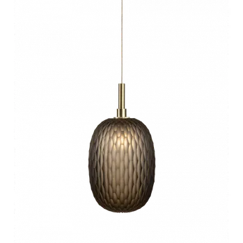 Bomma Luxusní závěsné svítidlo Metamorphosis Large bez baldachýnu Barva: Černá, Povrch Montury: Kartáčovaná zlatá