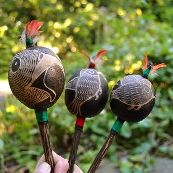 Chřestidlo Shaker kmene Shipibo 23 cm