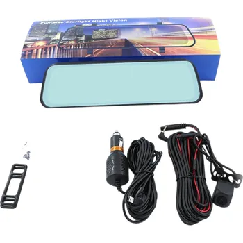 Kamera do auta DUÁLNÍ, DOTYKOVÁ KAMERA DO AUTA VE ZPĚTNÉM ZRCÁTKU S VELKÝM 9.6\" DISPLAYEM