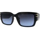 Dámské sluneční brýle, Cat Eye - hranaté M2321, černé barvy - tmavě modrá barva koncovek obrub 9001399-143