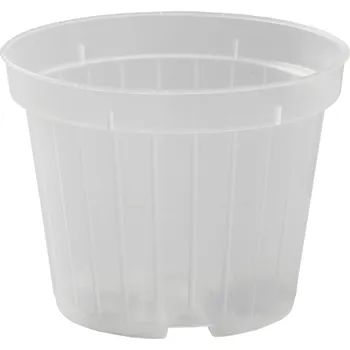 Květináč MODIFORM Plastový květináč, na orchideje, průměr 10 cm, průhledná