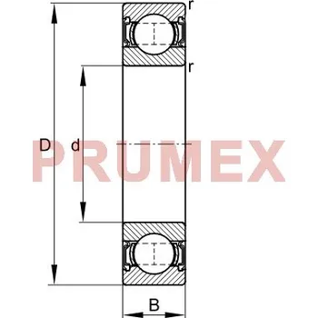 FAG 62207-A-2RSR-C3 kuličkové ložisko