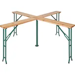 tectake 401825 241 x 241 x 103 cm hnědý