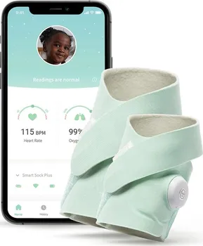Owlet Smart Sock Plus chytrá ponožka mentolová