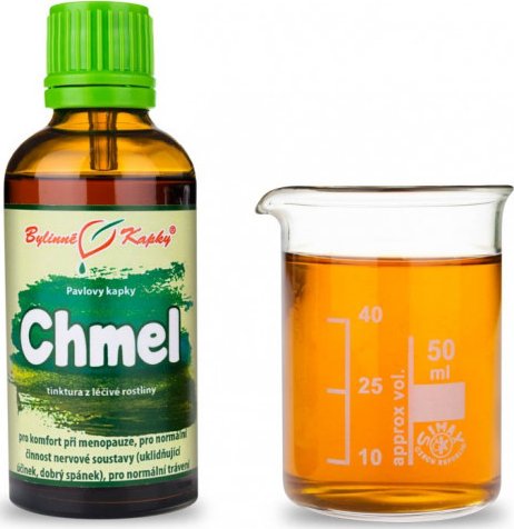 Bylinné kapky s.r.o. Chmel tinktura 50 ml | Bylinné kapky