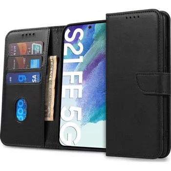 Pouzdro na mobilní telefon Tech Protect Wallet pro Samsung Galaxy S21 FE černé