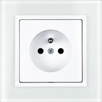 Stavebniny Timex Kompletní zásuvka Premium Plus sklo /bílá