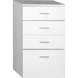 ZOJA/KERAMIA FRESH skříňka spodní 50x78x29cm, bílá, zásuvková 50308