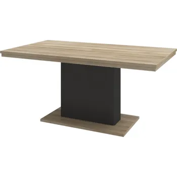 Jídelní stůl Pevný jídelní stůl Denver plus typ 161 Bílá arctic/dub riviera mountin rustic