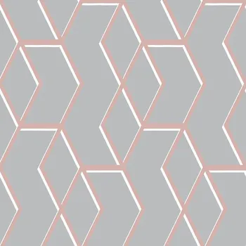 Tapeta Graham & Brown Premium Šedá vliesová tapeta s metalickým geometrickým vzorem 104734, Formation, Graham & Brown, velikost 0,52 x 10 m