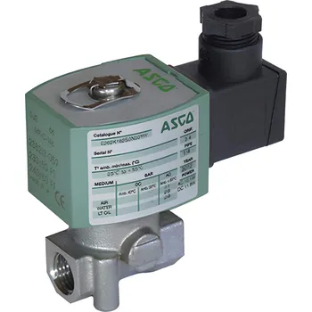 Ventil API Solenoidový ventil nerezový E262NOS-14A Cívka: 24 V DC