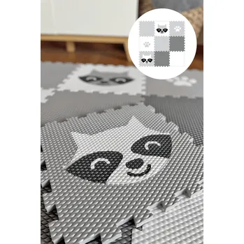 Minideckfloor podlaha 9 dílů - mýval a tlapka 230077