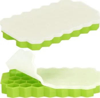 Tvořítko na led Springos Frozen silikonová forma na led 20 x 12 x 2,5 cm zelená