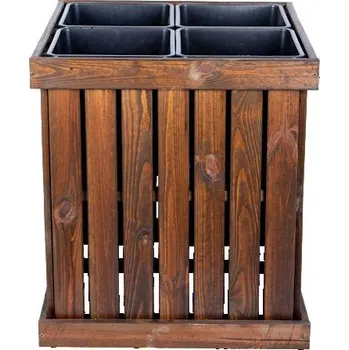 Truhlík Truhlík VICTORIA, 55x55x59 cm - čokoládový