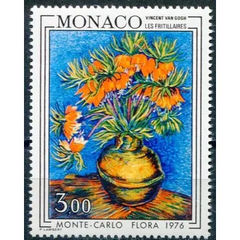 Poštovní známka (1976) MiNr. 1224 ** - Monako - Císařské koruny v měděné váze; V. van Gogh