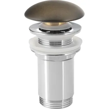 Sifon PRIORI umyvadlová výpust 5/4“, click-clack, keramická zátka, 10-50mm, bronz PV032