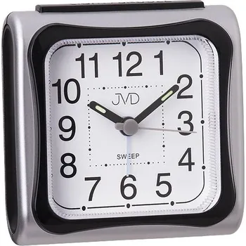 Budík Ručkový tichý netikající budík JVD sweep SRP962.9 s osvětlením