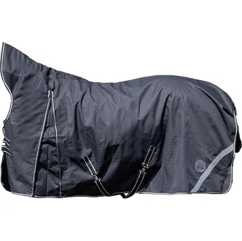 Deka pro koně HKM Deka nepromokavá Innsbruck HKM, s vyšším krkem, černá Délka zad: 120 cm
