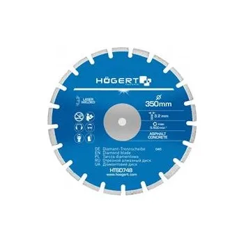 Řezný kotouč Högert Diamantový kotouč 350 mm, vnitř. otvor 25.4 mm