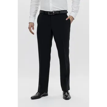 Pánské kalhoty Oblekové kalhoty 12C003 90 Barva: Černá, Velikost: 30, Střih: REGULAR FIT