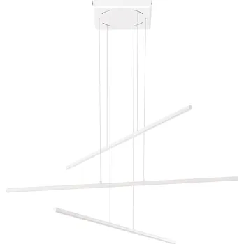 Linea Light Straight_P3, bílé subtilní svítidlo nad stůl, 34W LED 2700K, 102x73cm