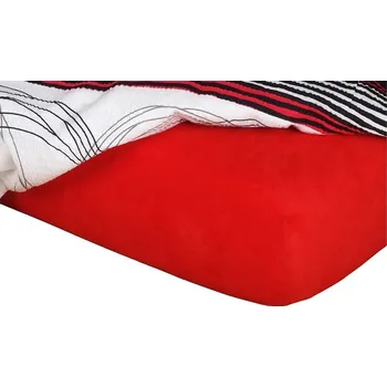 Prostěradlo Jersey prostěradlo červená 120x60