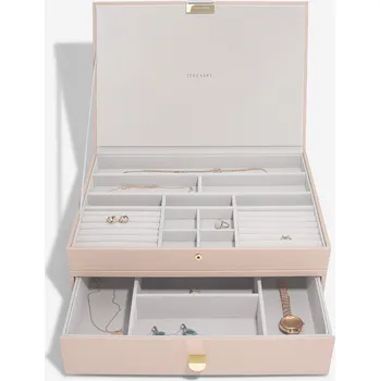 Šperkovnice Šperkovnice se šuplíky 3 v 1 Stackers Blush Supersize Mix | růžová 76248