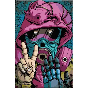 Dětské zboží Malování podle čísel - V masce - 40x60 cm, bez dřevěného rámu - CZ výroba