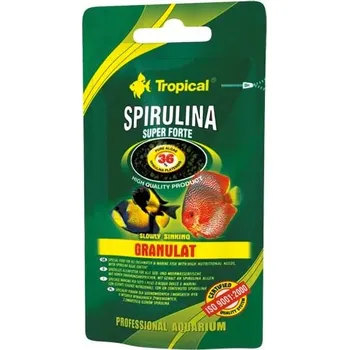 Krmivo pro rybičky Tropical Spirulina Super Forte 100g granulát sáček