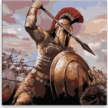 Dětské zboží Malování podle čísel - Sparta - 40x40 cm, bez dřevěného rámu - CZ výroba