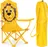 Modern Home Skládací dětská cestovní židle s taškou, lev/žlutá