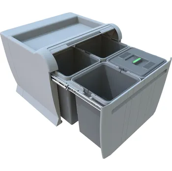 Odpadkový koš Elletipi Vestavný odpadkový koš Elletipi CITY - výsuvný, 12+12+12+12 L , PTA 5045A, PTA 5045A