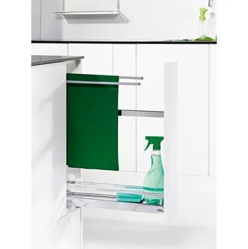 Nábytkové kování KES 233465 boční koš a držák utěrek, 150mm, Arena Style, chrom (KES 233465 boční koš a držák utěrek, 150mm, Arena Style, chrom)