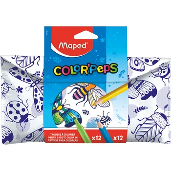 Kresba Fixy a pastelky MAPED Color Peps long life, 24ks v pouzdře k vymalování