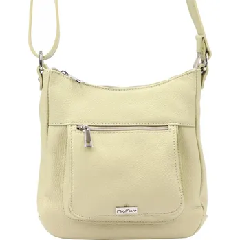 Kabelka Dámská kabelka MiaMore 01-039 DOLLARO světle béžová