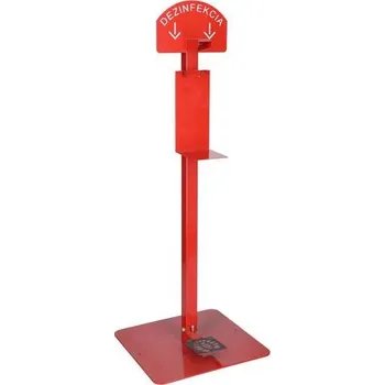 Dezinfekce Stojan červený na dezinfekci rukou, bez dezinfekce, 110 cm