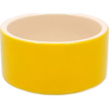 miska pro malé zvíře Keramická miska SMALL ANIMALS pro králíky žlutá 10cm