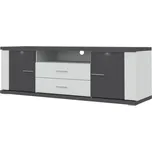 Televizní stolek Manhattan Typ 32 Bílá arctic VL/dub wotan