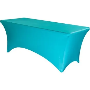 Napínací potah Elastický potah LITE na stůl 15 x 76 cm (190 g/m2) Barva: tyrkysová