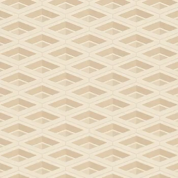 Tapeta Zambaiti Parati Luxusní béžová geometrická vliesová tapeta na zeď Z76036, Vision, Zambaiti Parati, velikost 0,7 x 10 m