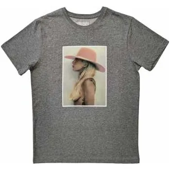 Pánské tričko Merch Lady Gaga: Lady Gaga Unisex T-shirt: Pink Hat (large) L