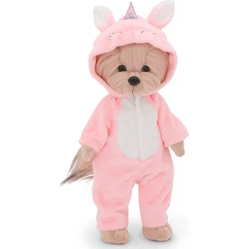 plyšák Yoyo s tělíčkem s kostřičkou v oblečku jednorožce - jorkšírka od firmy ORANGE TOYS (Lucky Yoyo Unicorn)