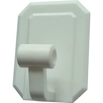 Věšák Háček samolepící QF typ 10, plast, bílý, 1ks