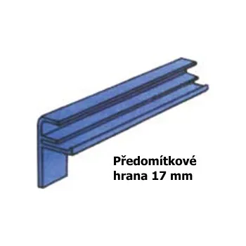 Parapet Paramont Koncovka 225 mm hliník předomítková
