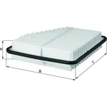 Vzduchový filtr KNECHT LX 2681