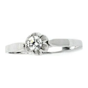 Prsten Stříbrný prsten čirý zirkon - T1368 (Stříbrný prsten se zirkonem)