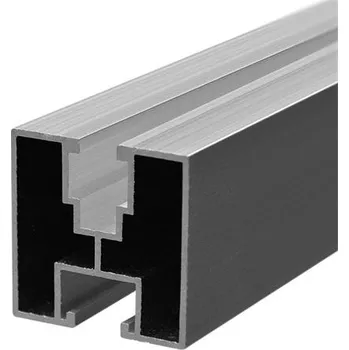 Stavební profil Hliníkový montážní H profil 40x40mm 2,40 m stříbrný